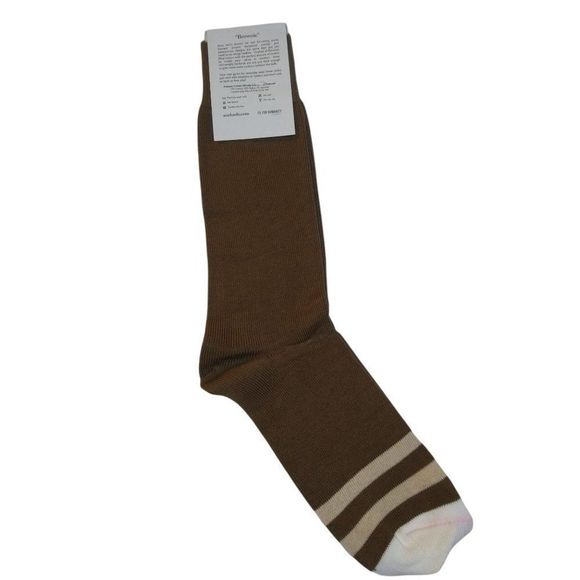 SOXFORDS Chocolate Brownie Socks Men's  8-12 - Picture 4 of 4
